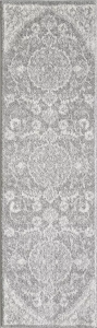 Homeroots.co 374639 81 X 144 Grey Polypropylene Rug