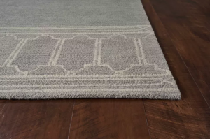 Homeroots.co 352551 5' X 7'  Wool Grey Area Rug