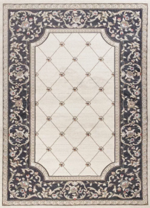 Homeroots.co 354049 5' X 7' Polypropylene Ivory Or Grey Area Rug