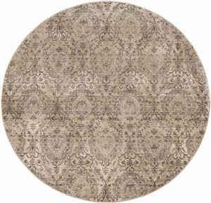 Homeroots.co 375633 79 X 79 Sand Or  Grey Polypropylene Rug