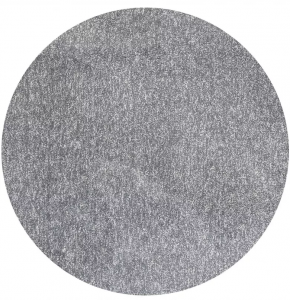 Homeroots.co 352623 6' Round  Polyester Grey Heather Area Rug