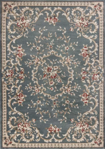 Homeroots.co 350363 9' X 12'  Polypropylene Slate Blue Area Rug