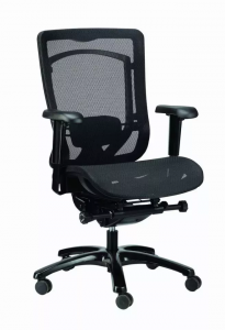 Homeroots.co 372416 26 X 27.6 X 40.9 Black Mesh Chair