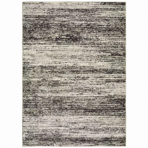 Homeroots.co 383694 5'x8' Distressed Ash And Charcoal Abstract Indoor 