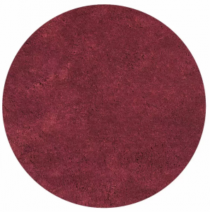 Homeroots.co 349782 8' Round  Polyester Red Area Rug