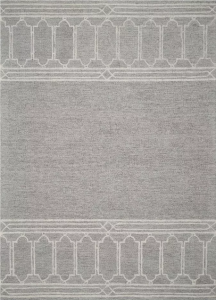 Homeroots.co 350506 9' X 12'  Wool Grey Area Rug