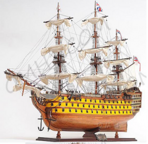 Old T101 Exclusive Edition Painted H.m.s. Victory Model Ship