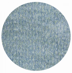 Homeroots.co 352626 6' Round  Polyester Seafoam Heather Area Rug