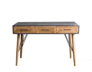 Homeroots.co 370369 Mod 3 Drawer Console Accent Table