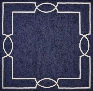 Homeroots.co 374941 96 X 132 Ocean Polypropylene Rug