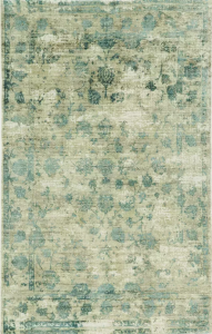 Homeroots.co 350414 7' X 10'  Viscose Sand Or  Blue Area Rug