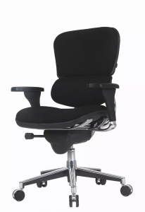 Homeroots.co 372353 26.5 X 29 X 39.5 Black Fabric Chair