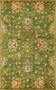 Homeroots.co 353139 5' X 8'  Wool Emerald Green Area Rug