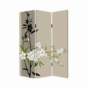 Homeroots.co 274629 1 X 48 X 72 Multi Color Wood Canvas Plum Blossom  