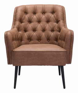 Zuo 109053 Tasmania Accent Chair Vintage Brown