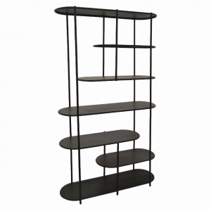 Plutus PBTH92270 Metal Plant Stand In Black Metal