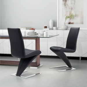 Zuo 100283 Herron Dining Chair (set Of 2) Black