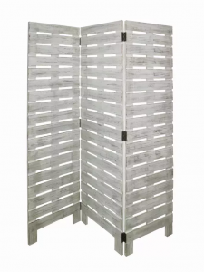 Homeroots.co 274697 1 X 63 X 72 White Wood Garden  Screen