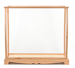 Old P033 Display Case For Midsize Tall Ship Clear Finish