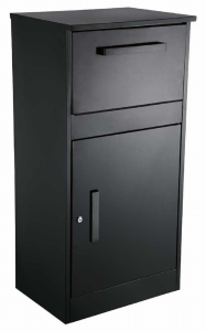 Qualarc WF-PB003 Parceldefender Locking Parcel  Mailbox, Black Color