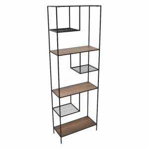 Plutus PBTH92448 Metal Plant Stand In Black Metal