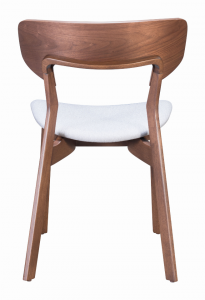 Zuo 100979 Russell Dining Chair (set Of 2) Walnut  Gray