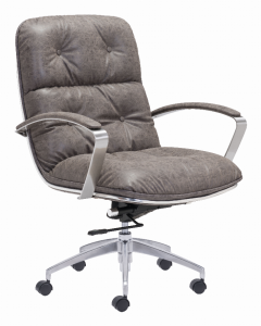 Zuo 100447 Avenue Office Chair Vintage Gray