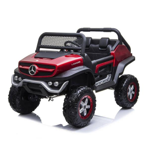 Dti UN101_red 12v Mercedes Benz Unimog Ride On Car 2 Seaters With Pare