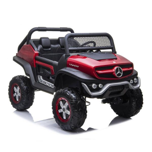 Dti UN101_red 12v Mercedes Benz Unimog Ride On Car 2 Seaters With Pare