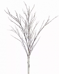 Melrose 81562DS Icy Birch Branch 50h (set Of 4) Plastic