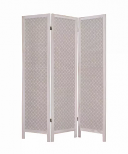 Homeroots.co 274644 1 X 48 X 67 Beige, Wood  Fabric - Screen