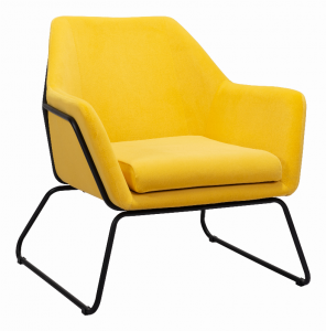 Zuo 109240 Jose Accent Chair Yellow