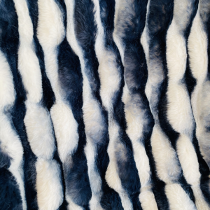 Plutus PBEZ1803-102x116 Plutus White Navy Snow Chinchilla Faux Fur Lux