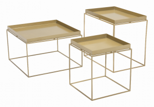 Zuo 101166 Gaia Nesting Tables Gold