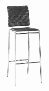 Zuo 333072 Criss Cross Bar Chair (set Of 2) Black