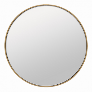 Plutus PBTH92839 Wall Mirror In Gold Metal