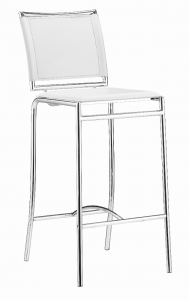 Zuo 300151 Soar Bar Chair (set Of 2) White