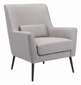 Zuo 109096 Ontario Accent Chair Gray