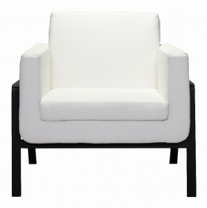 Zuo 100766 Homestead Lounge Chair White