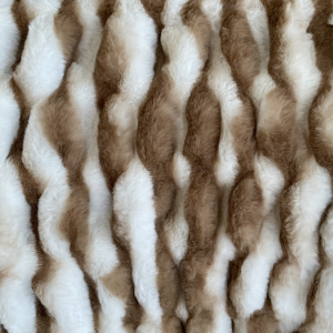 Plutus PBEZ1805-102x116 Plutus White Taupe Snow Chinchilla Faux Fur Lu