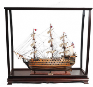 Old T034A H.m.s. Victory Large-scaled Model Ship With Table Top Displa