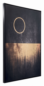 Zuo A12192 Full Moon Rises Canvas Black  Gold