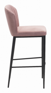 Zuo 101175 Tolivere Bar Chair (set Of 2) Pink