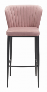 Zuo 101175 Tolivere Bar Chair (set Of 2) Pink