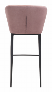 Zuo 101175 Tolivere Bar Chair (set Of 2) Pink