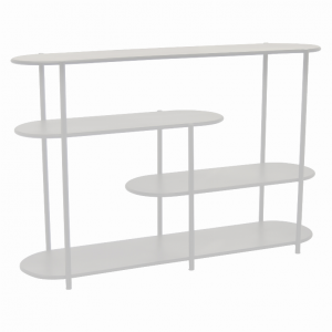 Plutus PBTH92268 Metal Plant Stand In White Metal