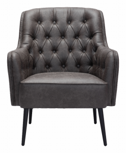 Zuo 109054 Tasmania Accent Chair Vintage Black