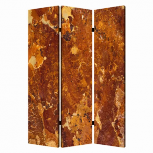 Homeroots.co 274667 1 X 48 X 72 Multi Color Wood Canvas Brown Marble  