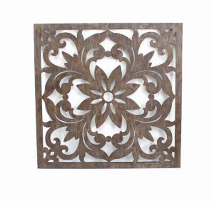 Homeroots.co 274563 1.25 X 46.5 X 46.5 Browndark Bronze, Vintage, Flor