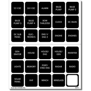 Seawide BS-4218 Label Kit, 30 Labels, Square, V2